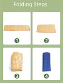 Yellow Lightweight Thickened Picnic Mat – Waterproof Outdoor Camping Ground Sheet for Hiking, Parks and Picnics(1.5*2M）-4