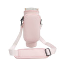 Light-pink Crossbody Tumbler Carrier with Detachable Wallet Pouch and Adjustable Strap-1