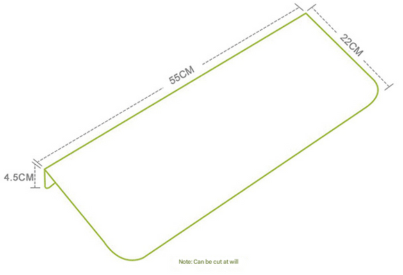 3-Pack Beige Non-Slip Luminous Stair Treads - Self-Adhesive Pet Paw Print Stair Mats 55x22x4.5cm