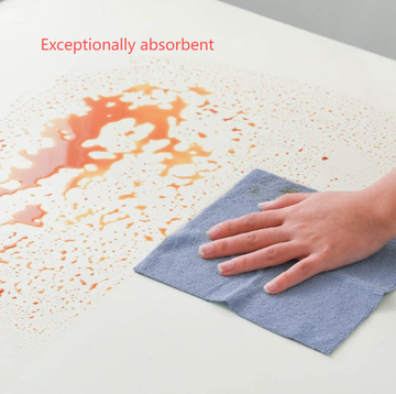 Pink 4-Roll Pack, 80 Sheets Reusable Tear-Off Microfiber Cleaning Cloths - Non-Stick Oil & Absorbent Kitchen Wipes - 0