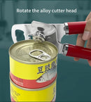 Red (2-Pack) Heavy-Duty Manual Can Opener - Ergonomic 3-in-1 Tool with Stainless Steel Cutter & Bottle Opener-4