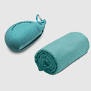 Blue 2-PCS Smart Whale Silicone Case Quick-Dry Towel Set - Portable & Cooling for Gym & Travel-1