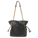 Black Chic Suede Hobo Bag for Women - Versatile Tote with Drawstring, Large Capacity Commuter Bucket Bag-1