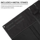 Black Portable Outdoor Tactical Shooting Mat - Field Training, Camping, Picnic & Moisture-Proof Nap Pad (200x73 cm / 78x28.5 inches)-4