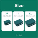 M Black Durable & Expandable Travel Packing Cube - Tear-Resistant & Water-Repellent Clothing Organizer with Double Zippers-2