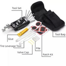 16-in-1 bicycle repair tool kit - multi-tool, tire patch, tire lever & file-2