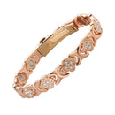 3-Pack 13cm Clover Magnetic Bracelet Set – Rose Gold/Gold/Silver Tone,Crystal Inlay for Women-1