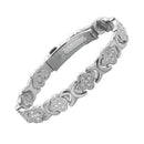 3-Pack 13cm Clover Magnetic Bracelet Set – Rose Gold/Gold/Silver Tone,Crystal Inlay for Women-3