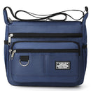 Dark Blue Men's Waterproof Oxford Cloth Crossbody Bag - Durable Anti-Theft Shoulder Backpack for Business, Travel & 10-inch Tablet-1