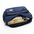 Black Men's Waterproof Oxford Cloth Crossbody Bag - Durable Anti-Theft Shoulder Backpack for Business, Travel & 10-inch Tablet-3