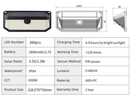 2-Pack Solar Motion Sensor Wall Light(388-Bead LED) -  3 Lighting Modes, IP64 Waterproof, Three-Sided Wide-Angle Lighting for Outdoor Security and Garden Lighting-4