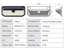 2-Pack Solar Motion Sensor Wall Light(416-Bead LED) -  3 Lighting Modes, IP64 Waterproof, Three-Sided Wide-Angle Lighting for Outdoor Security and Garden Lighting-4