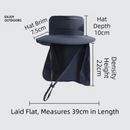 2-Pack Green Men's Adjustable Sun Protection Hat - Wide Brim, Deep Crown, Quick Dry Breathable Sun Cap with Neck Flap for Hiking & Outdoors-5