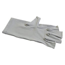 5-Pair Grey UV Protection Fingerless Gloves for Nail Art Curing and Cycling Sun Protection - Made of Nylon/Spandex, Manicure Hand Care-1