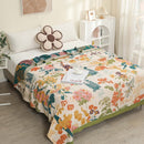 Pure Cotton Multi-Layer Gauze Blanket(Classic B, 230 cm x 200 cm) - Lightweight, Ultra-Breathable, and Moisture-Wicking Summer Quilt for Hot Sleepers-1