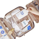 Pink Large Capacity Hanging Toiletry Bag for Women(30.5 x 22.5 x 12 cm) - Checked Pattern Waterproof Cosmetic Organizer, Dry/Wet Separation & Multi-Compartment-5