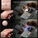 2-Pack Grey Metal Thin Slim Men Women Pop Up Wallet (10.1 x 6.9 x 1.7 cm) - RFID Anti-theft Card Holder with box-5