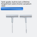 A 33-piece set Blue Heavy-Duty Tubeless Tyre Repair Kit - Emergency Puncture Plug Set for Cars, Motorcycles & ATVs-2