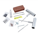 A 33-piece set Blue Heavy-Duty Tubeless Tyre Repair Kit - Emergency Puncture Plug Set for Cars, Motorcycles & ATVs-4
