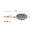 Oval comb Soft Touch Air Cushion Hair Brush with Built-in Cleaning Claw Detangling Massage Comb for Wet and Dry Hair Gentle Scalp Care-5