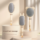 Rabbit ear comb Soft Touch Air Cushion Hair Brush with Built-in Cleaning Claw Detangling Massage Comb for Wet and Dry Hair Gentle Scalp Care-3