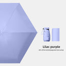 Lilac purple Compact Mini Travel Umbrella UPF50+ UV Protection Waterproof 6-Fold Flat Design Lightweight Sun & Rain Parasol for Handbag-1