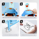 Blue Interactive Drawing Robot Educational Art Toy for Kids Smart Voice Guide Step-by-Step Painting Tutor with Cards-6