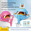 Pink Interactive Drawing Robot Educational Art Toy for Kids Smart Voice Guide Step-by-Step Painting Tutor with Cards-2