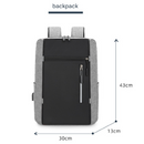 Black 3 Piece Mens Backpack Set with Sling Bag and Pouch USB Charging Port Large Capacity Laptop Daypack Water Resistant Business Travel School Bag-8