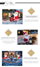 Warm white light Solar Powered Christmas Garden Stake - Metal Santa Claus with Glowing Lantern - Warm White LED Outdoor Decoration - 82cm Height-4