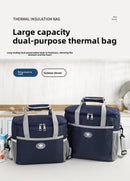 Insulated Lunch Bag Thermal Cooler Tote with Adjustable Shoulder Strap Waterproof Lining for Work School & Picnics Black Small-6