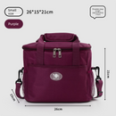 Insulated Lunch Bag Thermal Cooler Tote with Adjustable Shoulder Strap Waterproof Lining for Work School & Picnics Purple Small-1