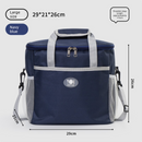 Large Insulated Cooler Bag Thermal Lunch Tote 16L Capacity with Adjustable Shoulder Strap for Picnics Camping & Work Navy Blue-1