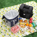 Large Insulated Cooler Bag Thermal Lunch Tote 16L Capacity with Adjustable Shoulder Strap for Picnics Camping & Work Pink-4