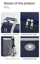 Large Insulated Cooler Bag Thermal Lunch Tote 16L Capacity with Adjustable Shoulder Strap for Picnics Camping & Work Purple-5