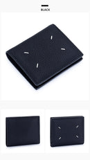 Women's Genuine Leather Bi-fold Wallet - Slim Short Purse with Coin Pocket & RFID Blocking - Soft Cowhide Minimalist Card Holder - Black-11