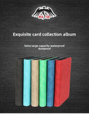 Premium Toploader Binder 9 Pocket 216 Capacity Trading Card Album Zippered PU Leather Storage Holder for Sports TCG & AFL Cards Black-2