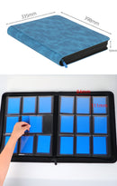 Premium Toploader Binder 9 Pocket 216 Capacity Trading Card Album Zippered PU Leather Storage Holder for Sports TCG & AFL Cards Black-3