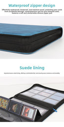 Premium Toploader Binder 9 Pocket 216 Capacity Trading Card Album Zippered PU Leather Storage Holder for Sports TCG & AFL Cards Black-4