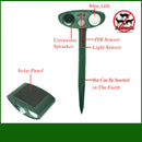 Model 704 Solar Powered Animal Repeller - High-Performance Ultrasonic & Optical Deterrent for Yard Protection-4
