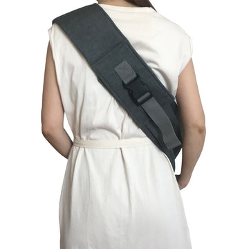 Light Grey Adjustable Pet Carrier Sling Bag - Comfortable Wide Shoulder Strap Crossbody Tote for Cats and Small Dogs (Up to 13 lbs) - 0