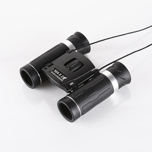 500x25 High Power HD Binoculars - Portable Concert Telescope with Phone Photography Capability, FMC Coated Optics