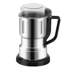 500g Large-Capacity Electric Grinder and Pulverizer with 5 Set Blades - Multi-Function 300W Kitchen Mill for Grains, Spices, Coffee Beans