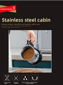 500g Large-Capacity Electric Grinder and Pulverizer with 5 Set Blades - Multi-Function 300W Kitchen Mill for Grains, Spices, Coffee Beans-4