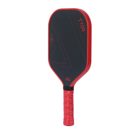 Red and Black T700 Carbon Fiber Pickleball Paddle Set - 16mm Textured Matte Finish with Oxford Carry Bag & PE Balls - 0