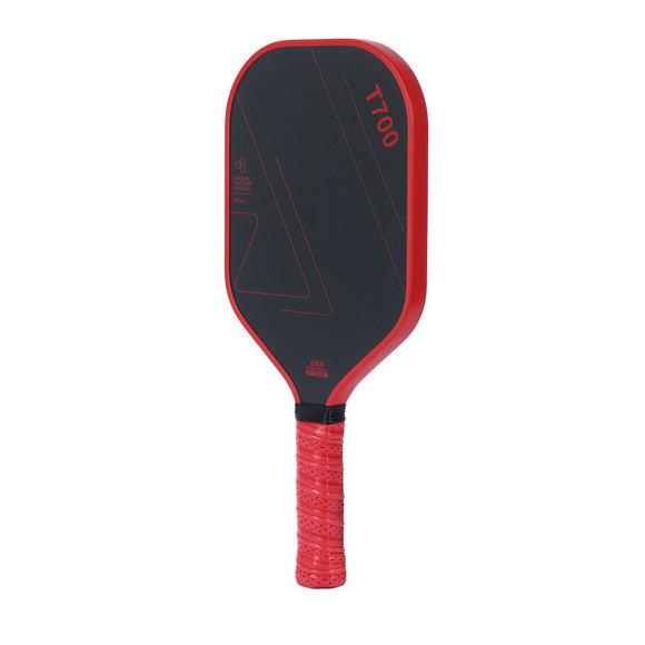 Grey T700 Carbon Fiber Pickleball Paddle Set - 16mm Textured Matte Finish with Oxford Carry Bag & PE Balls