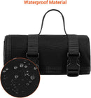 200x75CM Camouflage Outdoor Tactical Roll-Up Shooting Mat - MOLLE Webbing & Stake Down Eyelets - Portable Waterproof Ground Pad for Field Training, Camping & Picnic-3