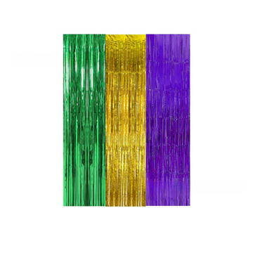 5-piece Silvery Laser Tinsel Foil Fringe Curtain - 1*1m Metallic Party Streamer Backdrop for Birthday, Wedding, Christmas, New Year & Event Decoration - Shimmering Photo Booth & Doorway Prop - 0