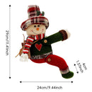 Christmas Snowman Curtain Tiebacks Set of 2, Festive Plush Curtain Holders for Window Drapes, Holiday Home Decor-5