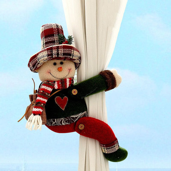 Christmas Home Comfort Set with Flannel Throw Blanket 130x150cm, Plush Indoor Slippers AU 6-7 and Snowman Curtain Tiebacks Set of 2, Festive Holiday Gift Bundle